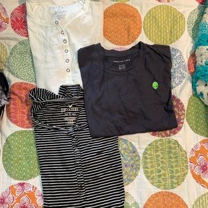 3 american eagle tops